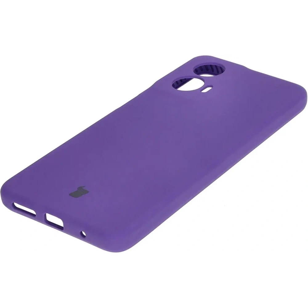 Silikonowe etui Bizon Soft Case do Motorola Moto G24 / G24 Power fioletowe