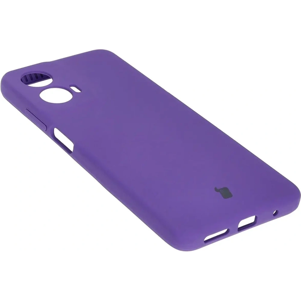 Silikonowe etui Bizon Soft Case do Motorola Moto G24 / G24 Power fioletowe