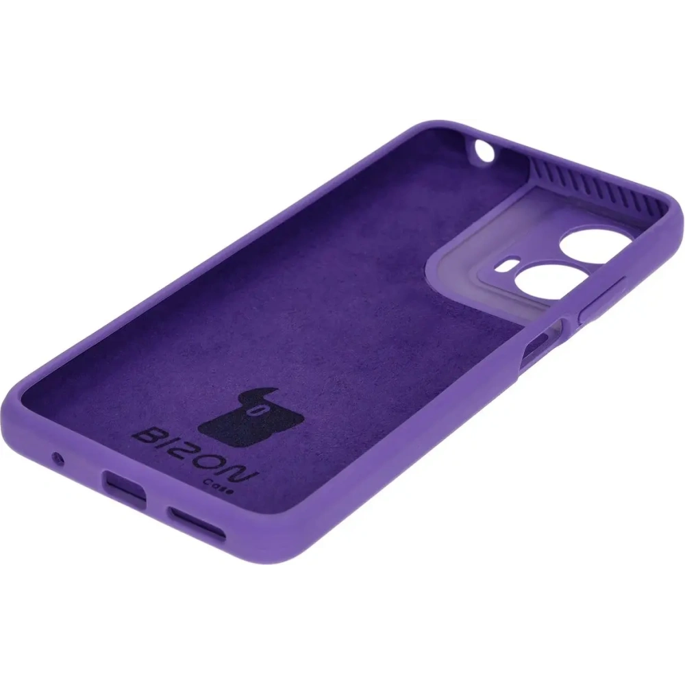 Silikonowe etui Bizon Soft Case do Motorola Moto G24 / G24 Power fioletowe