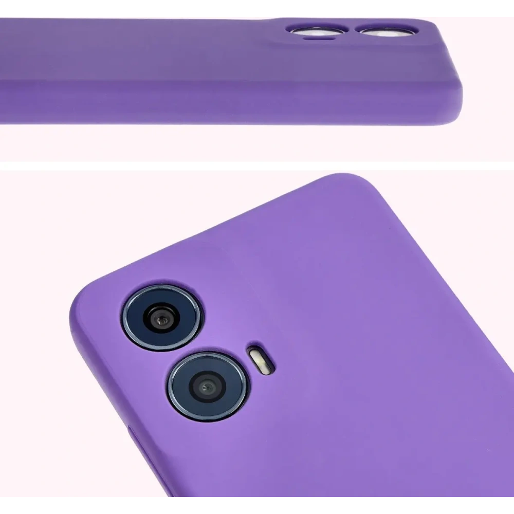 Silikonowe etui Bizon Soft Case do Motorola Moto G24 / G24 Power fioletowe