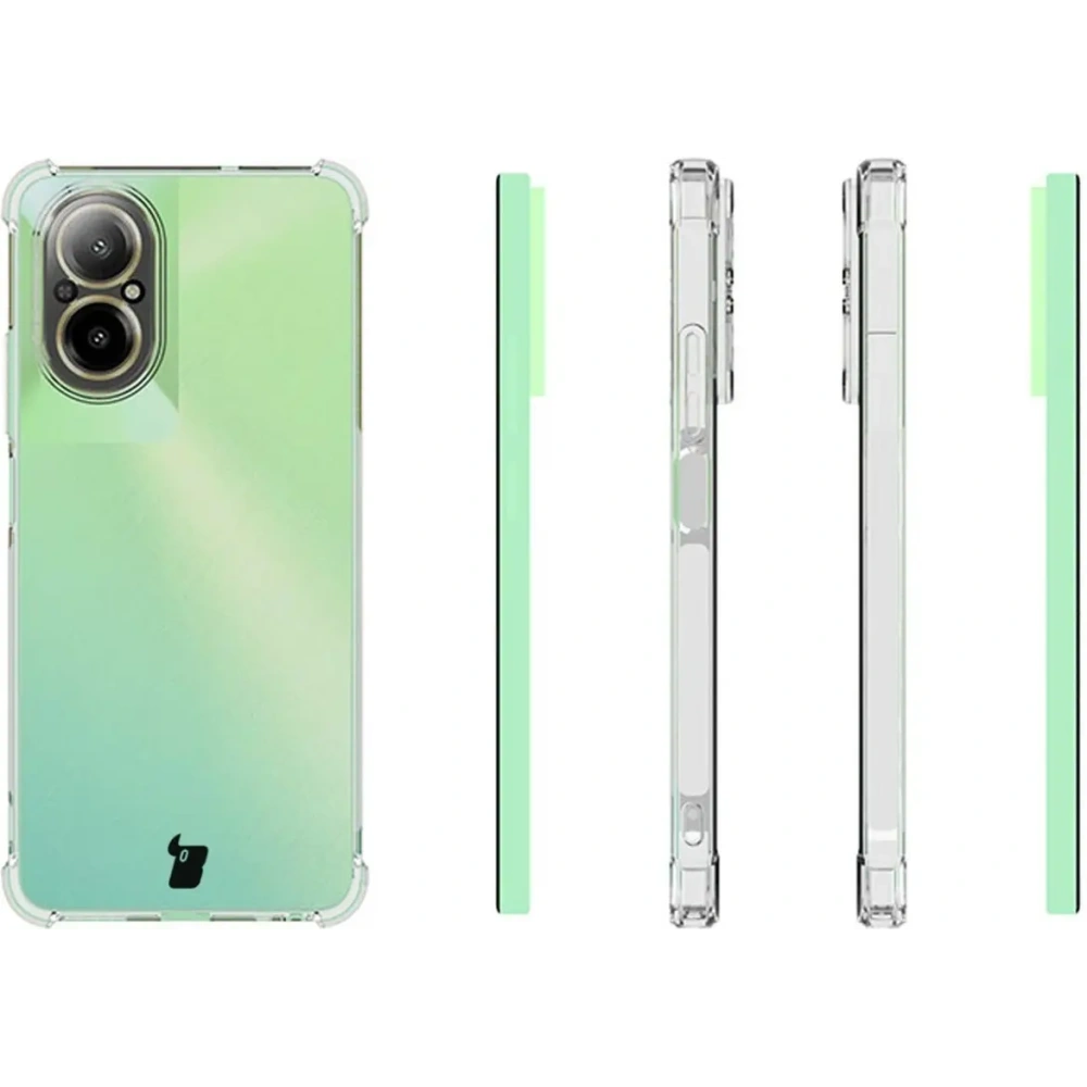Etui + 2x szkło na ekran Bizon Case Clear Pack do Realme C67 4G przezroczyste