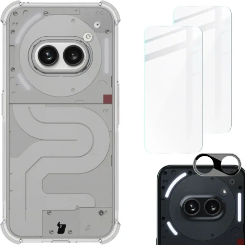 Kup Bizon Case Clear Pack tok + 2x kijelzőüveg + lencseüveg Nothing Phone (2a) átlátszó - BIZ5705 - {ean13} - Sklep Home Screen