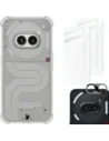 Etui + 2x szkło na ekran + obiektyw Bizon Case Clear Pack do Nothing Phone (2a) przezroczyste