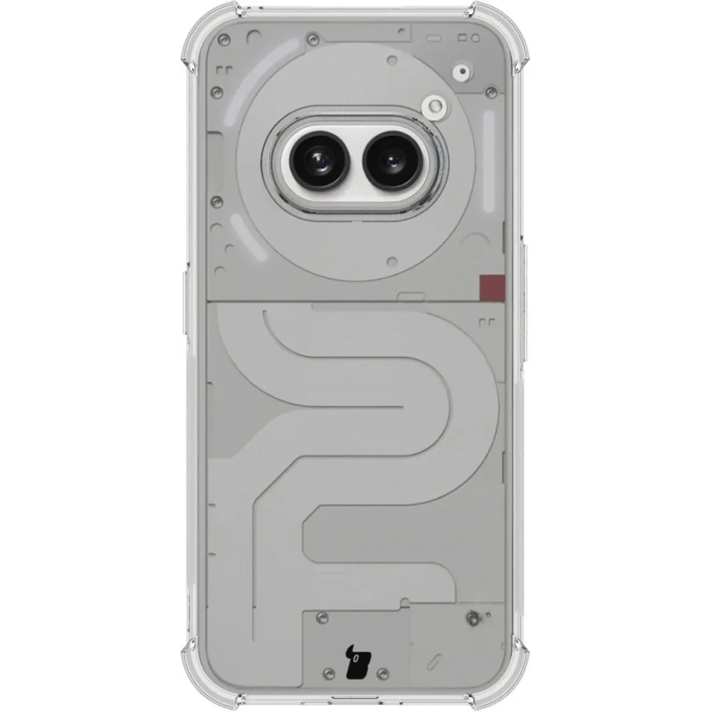 Etui + 2x szkło na ekran + obiektyw Bizon Case Clear Pack do Nothing Phone (2a) przezroczyste