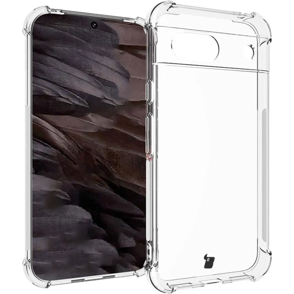 Etui + 2x szkło na ekran Bizon Case Clear Pack do Google Pixel 8a przezroczyste