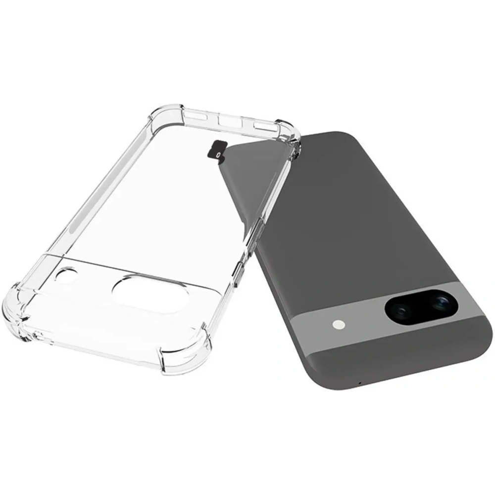 Etui + 2x szkło na ekran Bizon Case Clear Pack do Google Pixel 8a przezroczyste