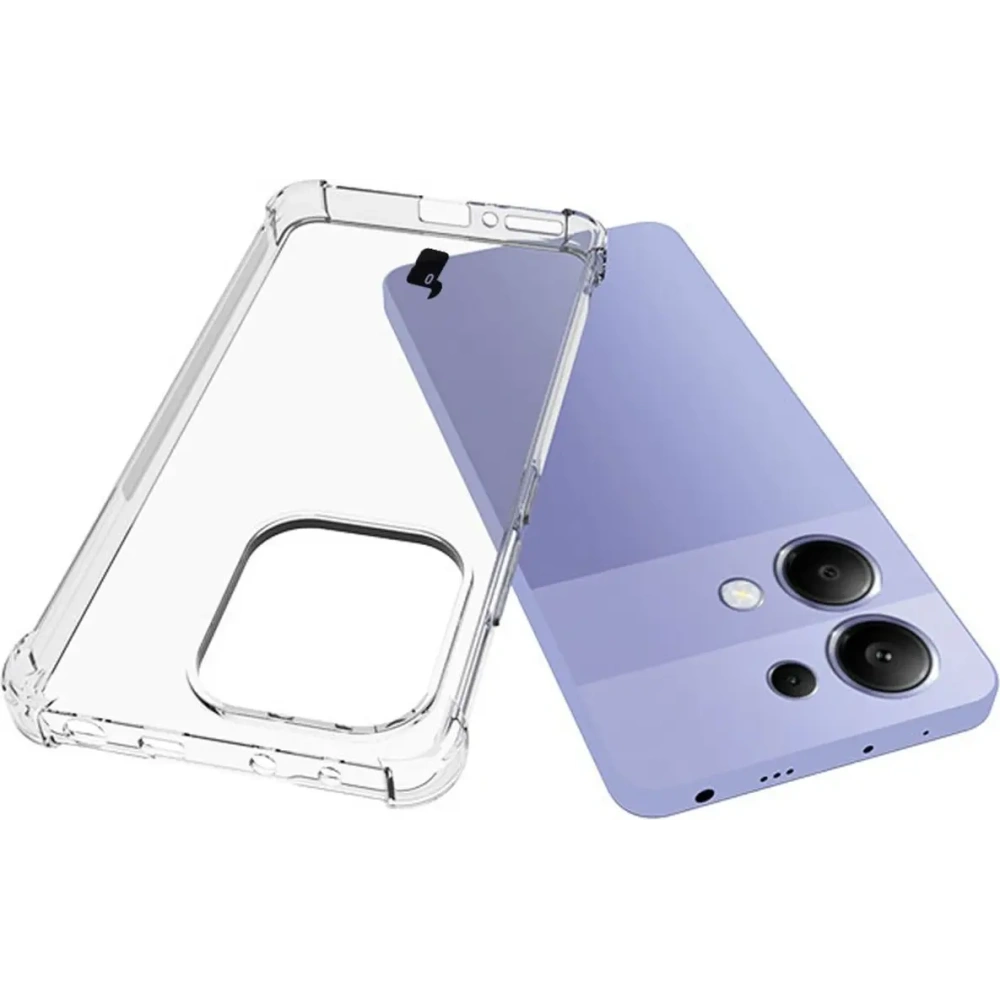 Etui + 2x szkło na ekran Bizon Case Clear Pack do Xiaomi Redmi Note 13 4G przezroczyste