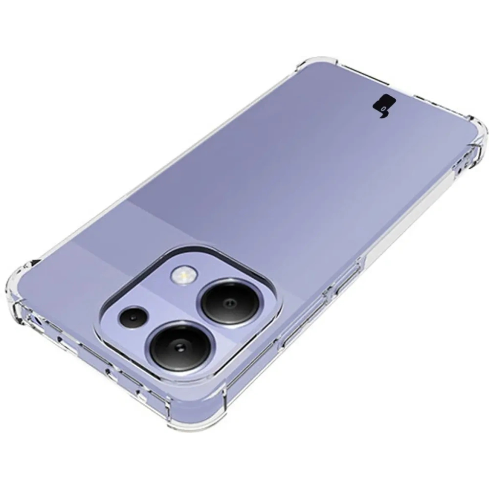 Etui + 2x szkło na ekran Bizon Case Clear Pack do Xiaomi Redmi Note 13 4G przezroczyste