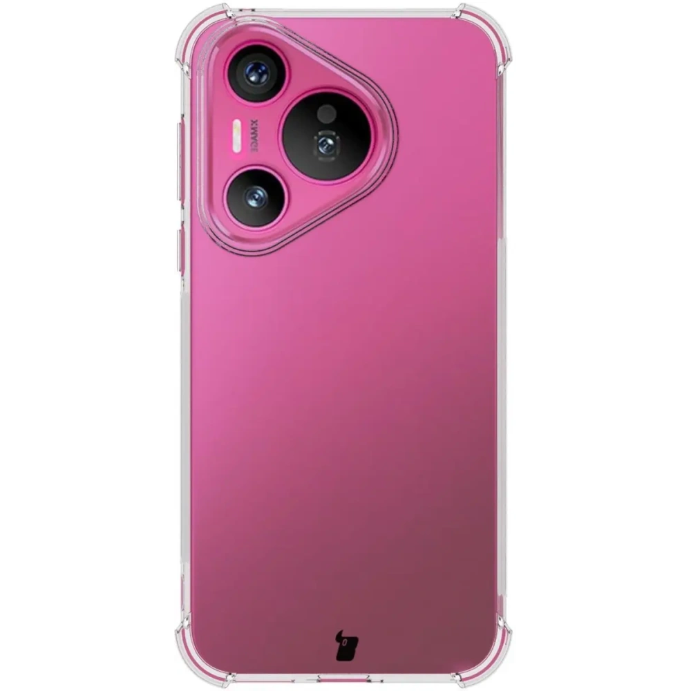 Etui + 2x szkło na ekran Bizon Case Clear Pack do Huawei Pura 70 przezroczyste