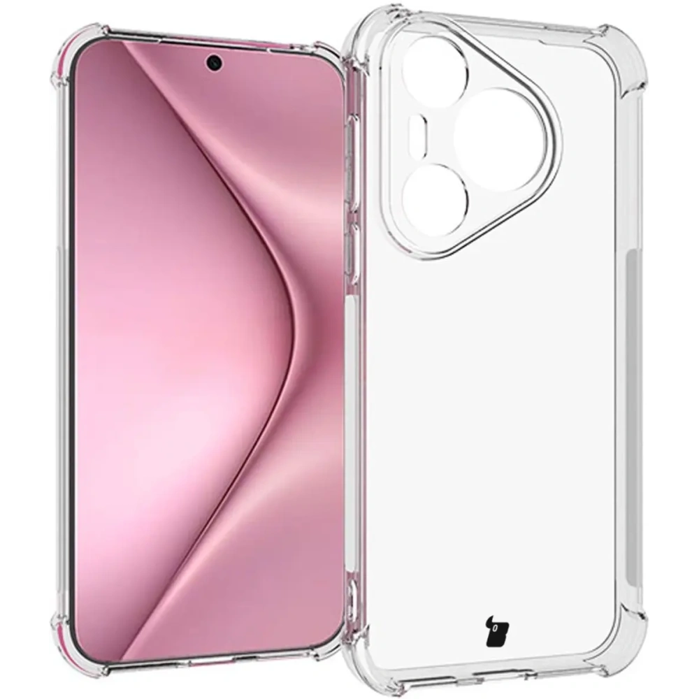 Etui + 2x szkło na ekran Bizon Case Clear Pack do Huawei Pura 70 przezroczyste