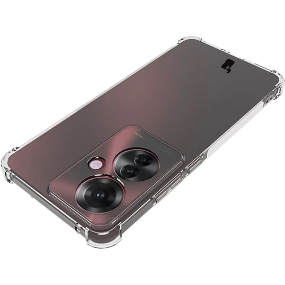 Etui + 2x folia Bizon Case Clear Pack do Oppo Reno11 F 5G przezroczyste