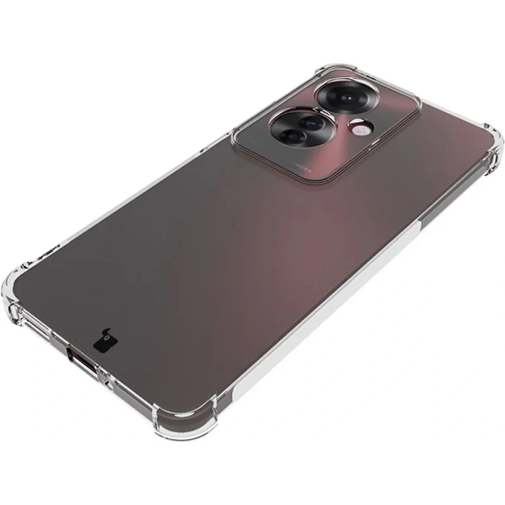 Etui + 2x folia Bizon Case Clear Pack do Oppo Reno11 F 5G przezroczyste