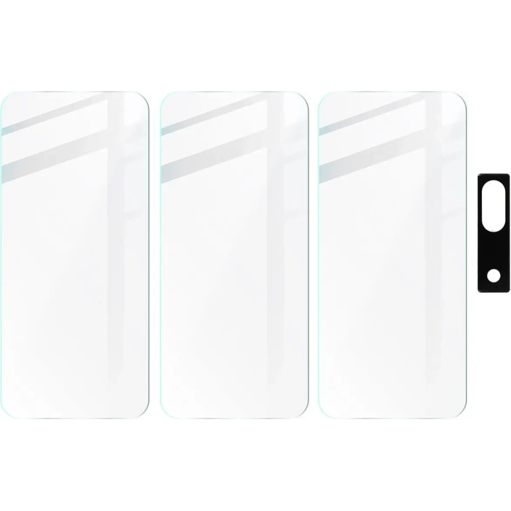 3x Szkło na ekran + szkło na aparat BIZON Clear do Google Pixel 8a