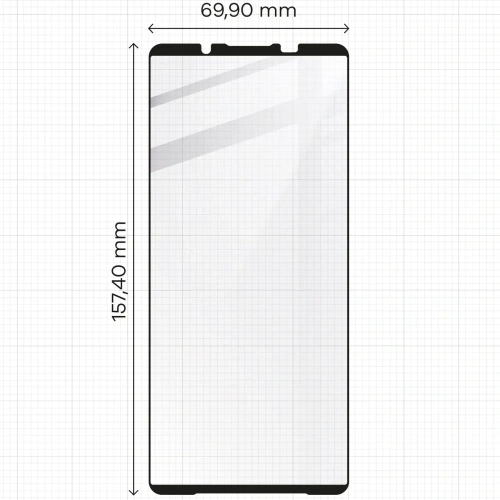 Buy Bizon Glass Edge 2 Sony Xperia 1 VI black - BIZ5179 - {ean13} - Home Screen Store Europe