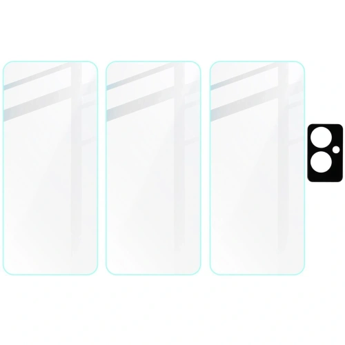 Kup BIZON Clear 3x sticlă de protecție pentru ecran + sticlă pentru cameră Oppo Reno11 F 5G - BIZ5184 - {ean13} - Sklep Home Screen