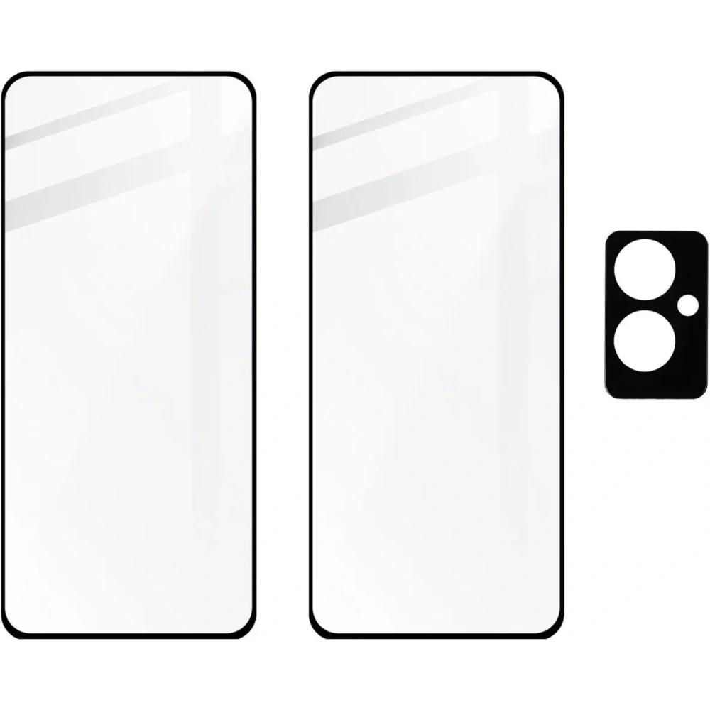 2x Szkło na ekran + szkło na aparat BIZON Edge do Oppo Reno11 F 5G