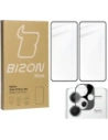 Bizon Glass Edge 2 3D Pack gehärtetes Glas - [2 PACK] + Linsenschutz Xiaomi Redmi Note 13 Pro+ 5G schwarz