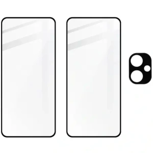 Sklo tvrzené Bizon Glass Edge 2 3D Pack - [2 PACK] + ochrana na objektiv Xiaomi Redmi Note 13 Pro+ 5G černé