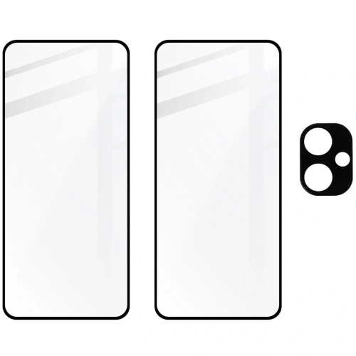 Kup Bizon Glass Edge 2 3D Pack gehärtetes Glas - [2 PACK] + Linsenschutz Xiaomi Redmi Note 13 Pro+ 5G schwarz - BIZ5186 - {ean13} - Sklep Home Screen