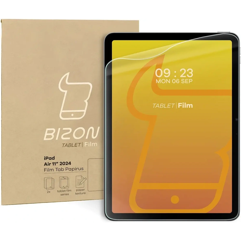 Folia imitująca papier Bizon Film Tab Papirus do iPad Air 11" 6 gen. 2024 [2 PACK]