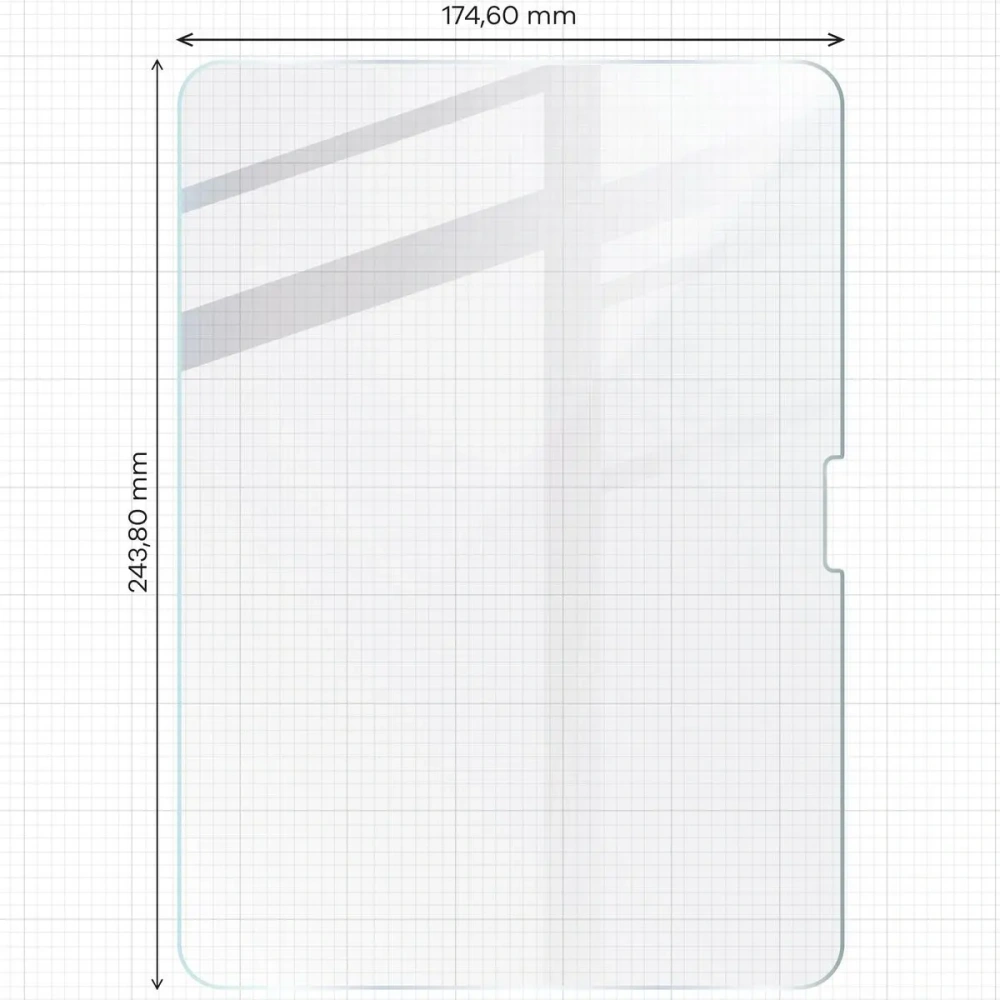 Folia imitująca papier Bizon Film Tab Papirus do iPad Air 11" 6 gen. 2024 [2 PACK]
