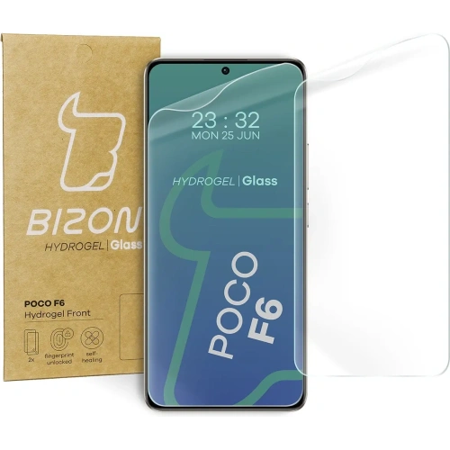 Kup Bizon Glass Hydrogel Front Xiaomi Poco F6 [2 PACK] - BIZ5722 - {ean13} - Sklep Home Screen