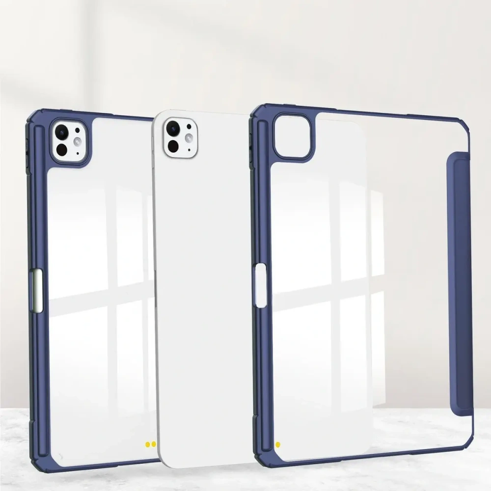 Etui Bizon Case Tab Clear Matt do iPad Pro 11" 5 gen. 2024 granatowe