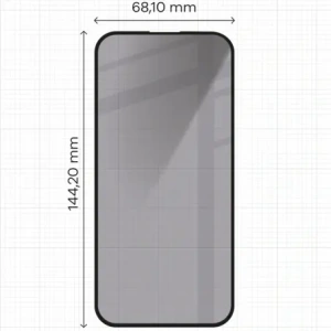 Buy Bizon Glass Edge Shadow Apple iPhone 16/15 tinted with a black frame - BIZ5200 - {ean13} - Home Screen Store Europe