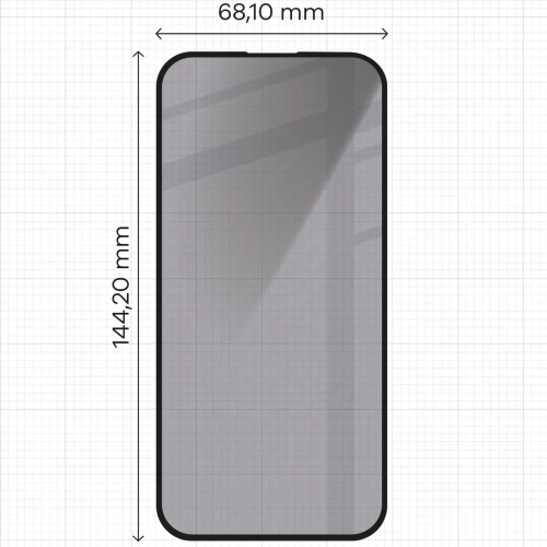 Kup Prywatyzujące szkło hartowane Bizon Glass Edge Shadow do Apple iPhone 16/15 przyciemniane z czarną ramką - BIZ5200 - {ean13} - Sklep Home Screen