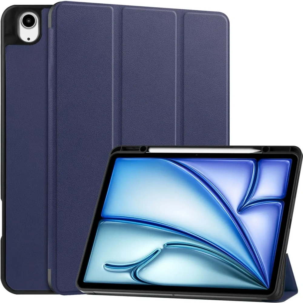 Etui Bizon Case Tab Lizard do iPad Air 13" 2024 granatowe