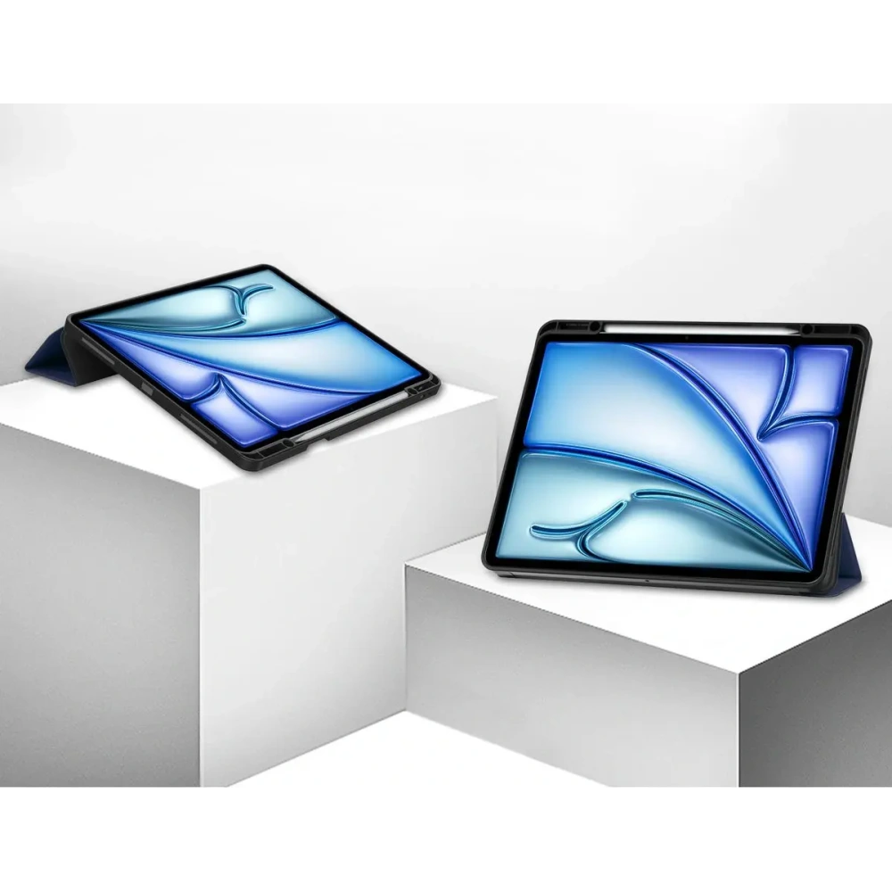 Etui Bizon Case Tab Lizard do iPad Air 13" 2024 granatowe