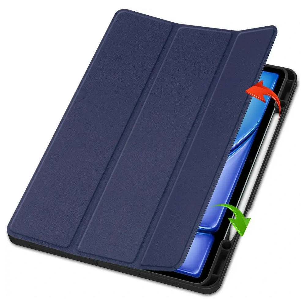 Etui Bizon Case Tab Lizard do iPad Air 13" 2024 granatowe