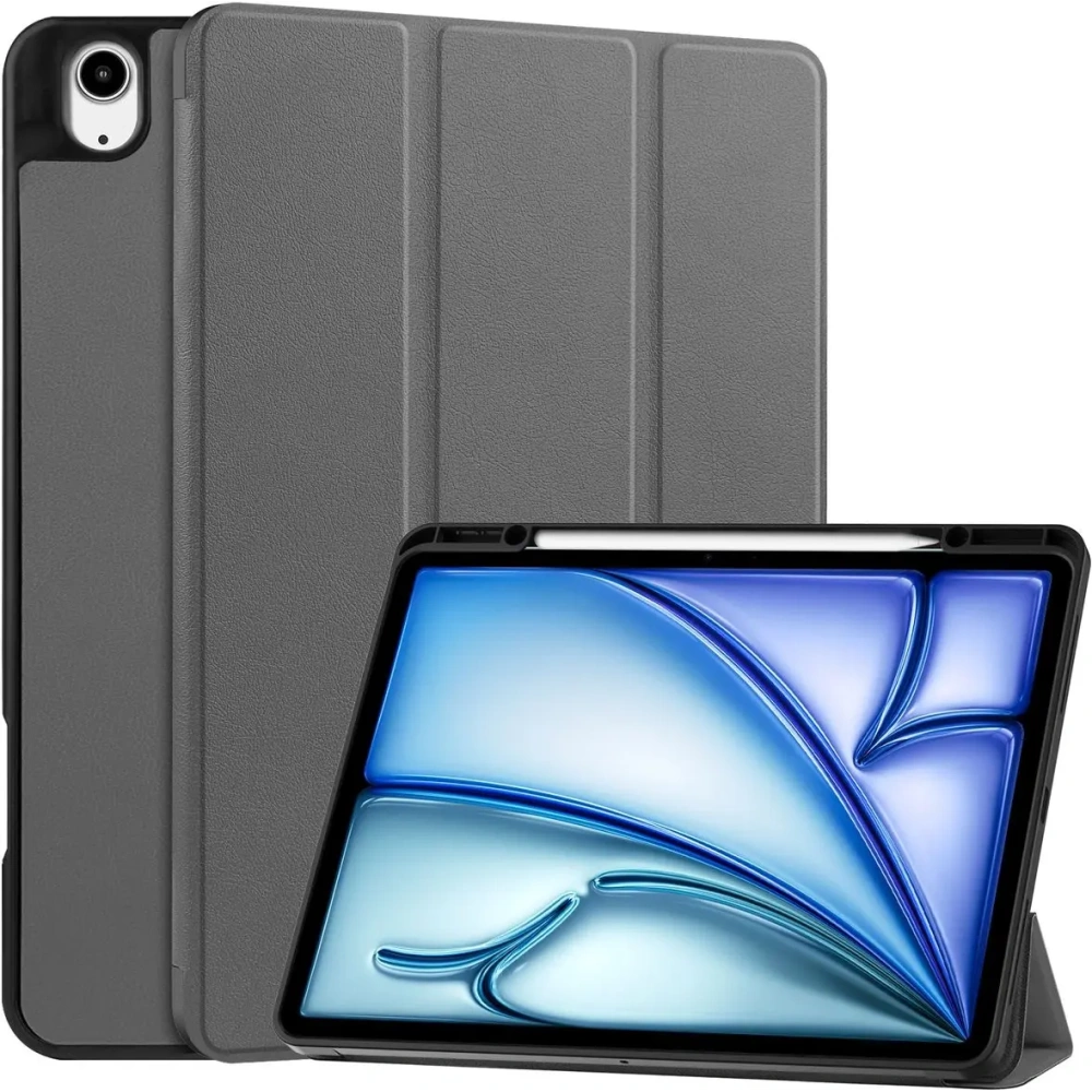 Etui Bizon Case Tab Lizard do iPad Air 13" 2024 szare