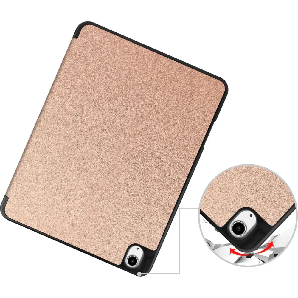 Etui Bizon Case Tab Lizard do iPad Air 13" 2024 różowozłote