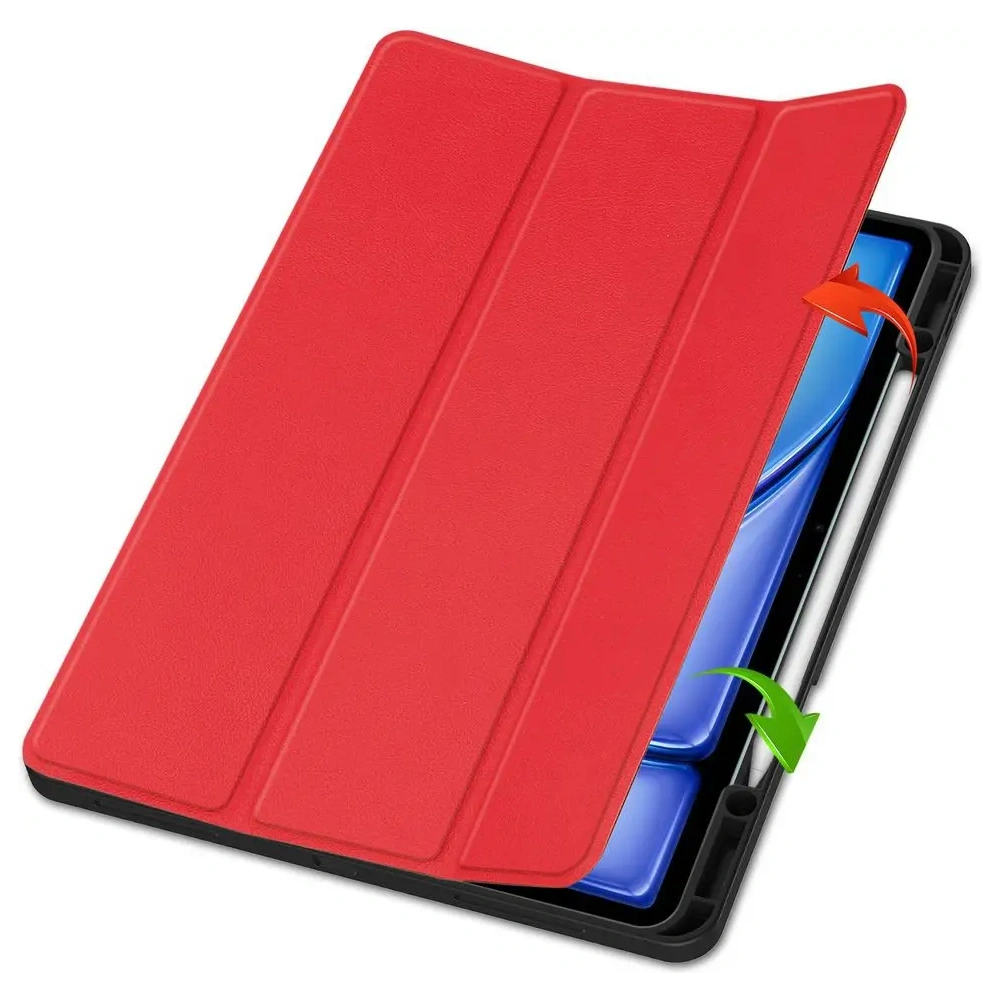 Etui Bizon Case Tab Lizard do iPad Air 13" 2024 czerwone
