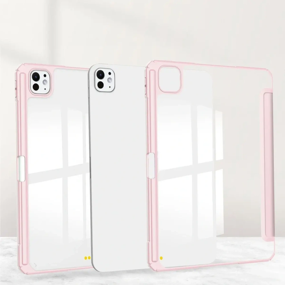 Etui Bizon Case Tab Clear Matt do iPad Pro 11" 5 gen. 2024 różowe