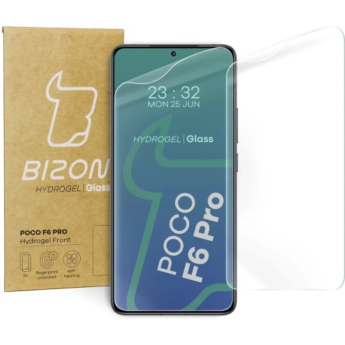 Kup Folia hydrożelowa na ekran Bizon Glass Hydrogel Front do Xiaomi Poco F6 Pro [2 PACK] - BIZ5737 - {ean13} - Sklep Home Screen