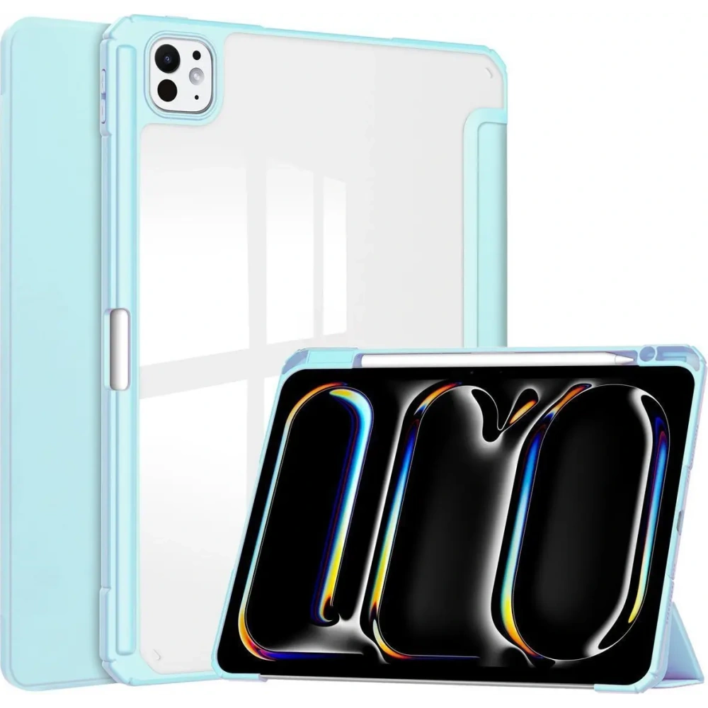 Etui Bizon Case Tab Clear Matt do iPad Pro 11" 5 gen. 2024 błękitne