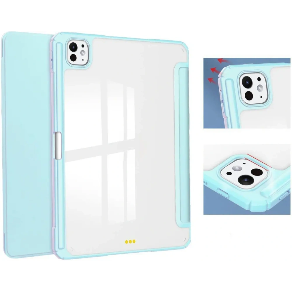 Etui Bizon Case Tab Clear Matt do iPad Pro 11" 5 gen. 2024 błękitne
