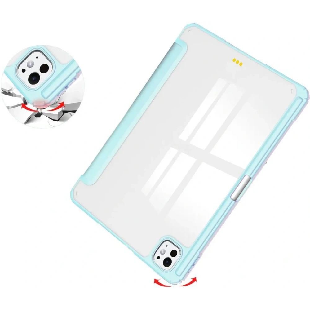 Etui Bizon Case Tab Clear Matt do iPad Pro 11" 5 gen. 2024 błękitne