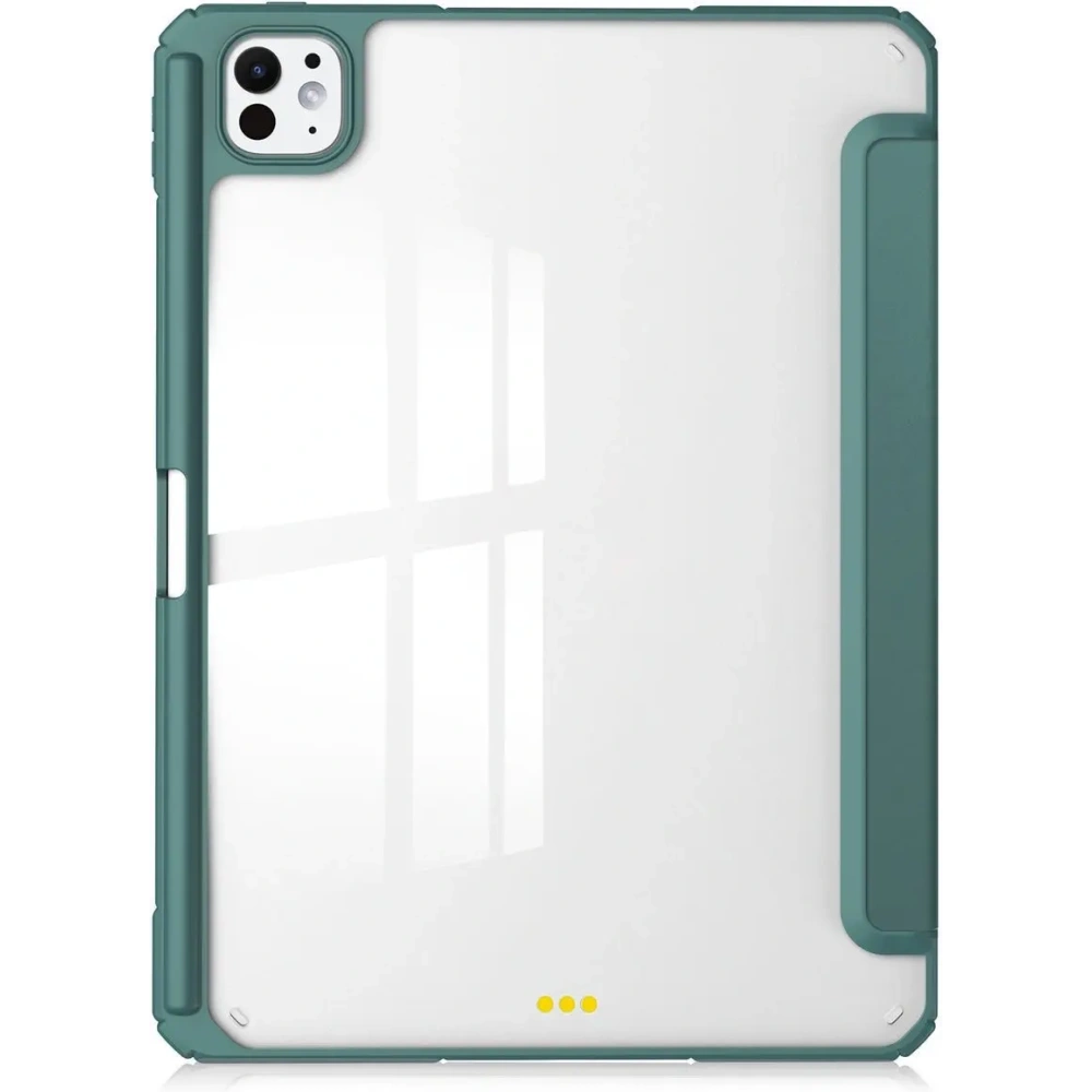 Etui Bizon Case Tab Clear Matt do iPad Pro 13" 7 gen. 2024 ciemnozielone