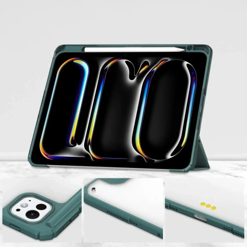 Kup Etui Bizon Case Tab Clear Matt pro iPad Pro 13" 7. generace 2024 tmavě zelené - BIZ5237 - {ean13} - Sklep Home Screen