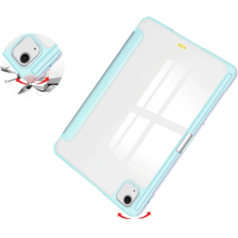 Etui Bizon Case Tab Clear Matt do iPad Air 13" 2024 błękitne