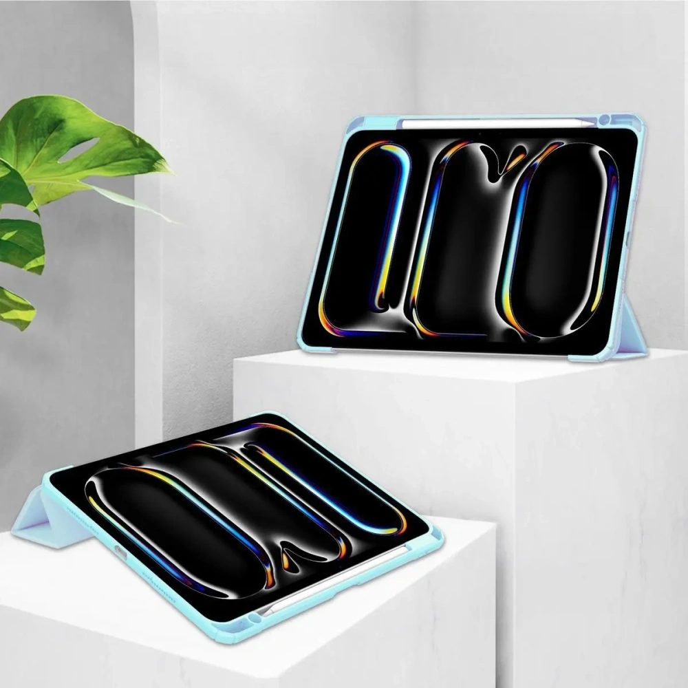 Etui Bizon Case Tab Clear Matt do iPad Pro 13" 7 gen. 2024 błękitne