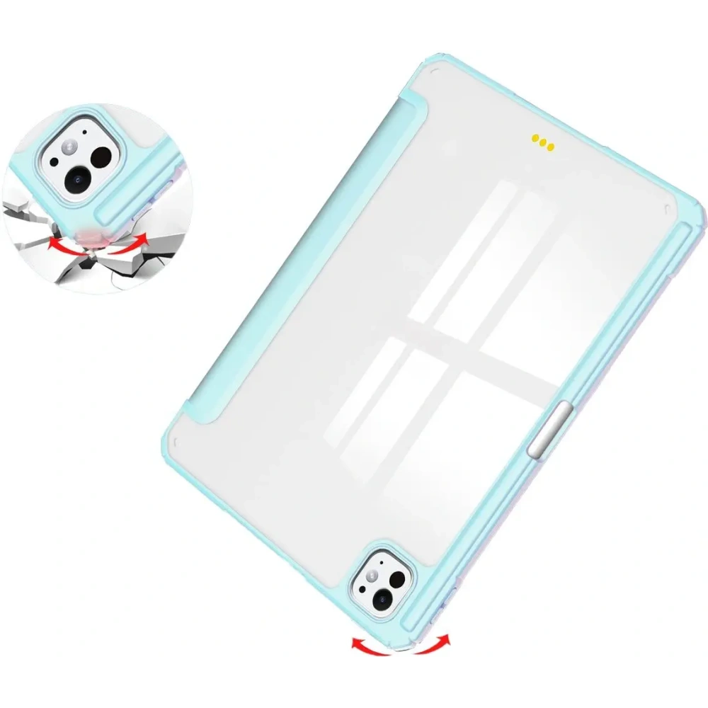 Etui Bizon Case Tab Clear Matt do iPad Pro 13" 7 gen. 2024 błękitne