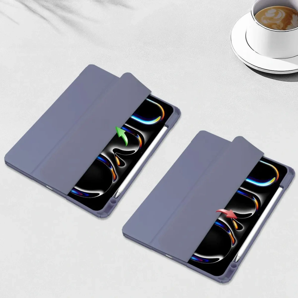 Etui Bizon Case Tab Clear Matt do iPad Pro 13" 7 gen. 2024 lawendowe