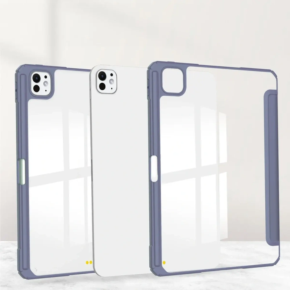 Etui Bizon Case Tab Clear Matt do iPad Pro 13" 7 gen. 2024 lawendowe