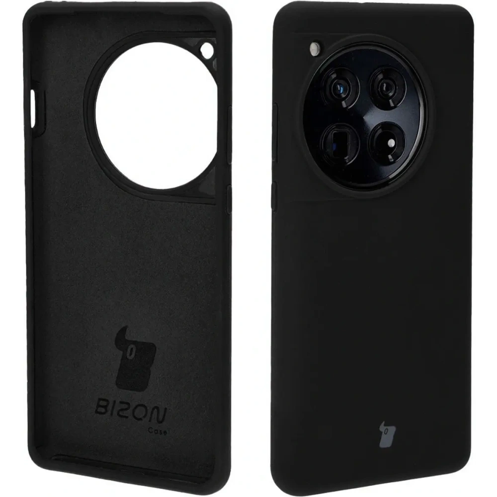 Silikonowe etui Bizon Soft Case do OnePlus 12 czarne