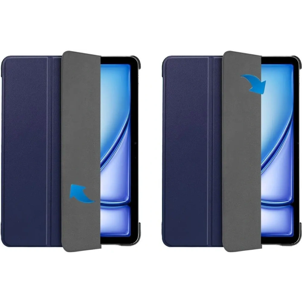 Etui Bizon Case Tab Croc do iPad Air 13" M2 2024 granatowe