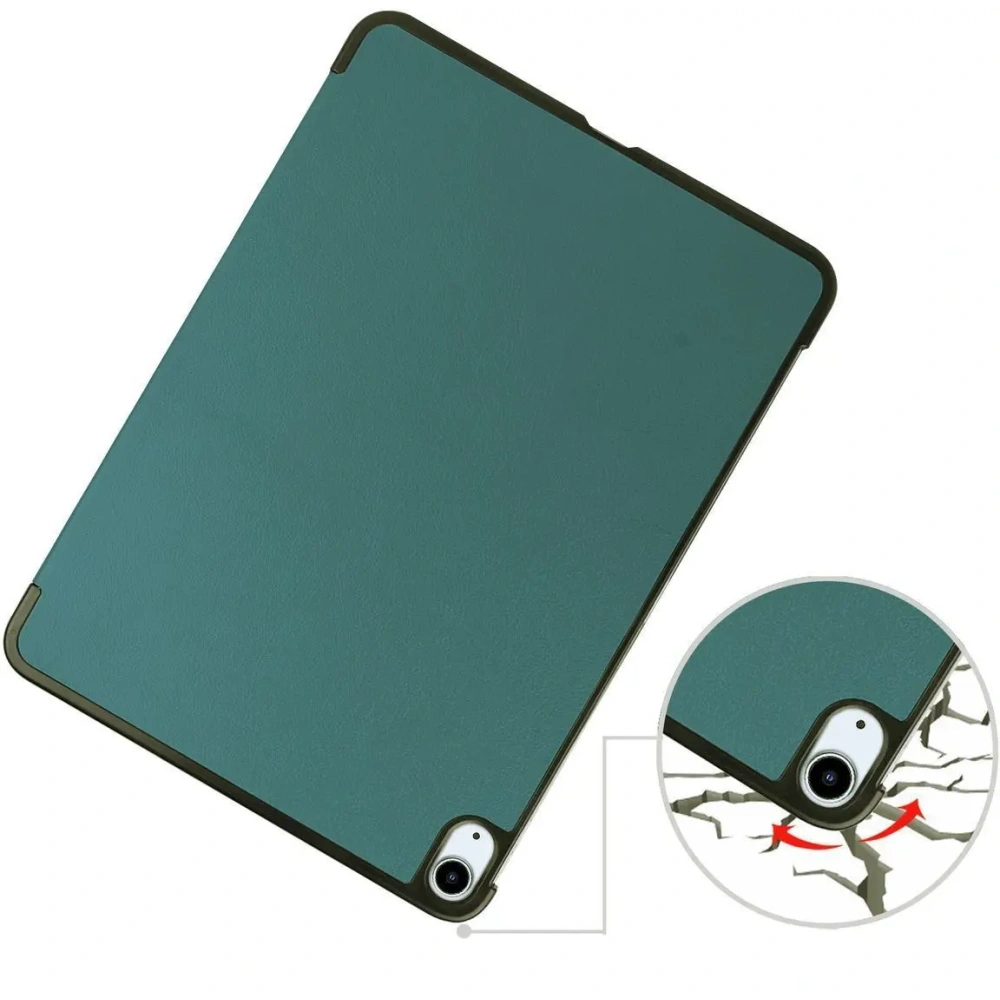 Etui Bizon Case Tab Croc do iPad Air 13" M2 2024 ciemnozielone